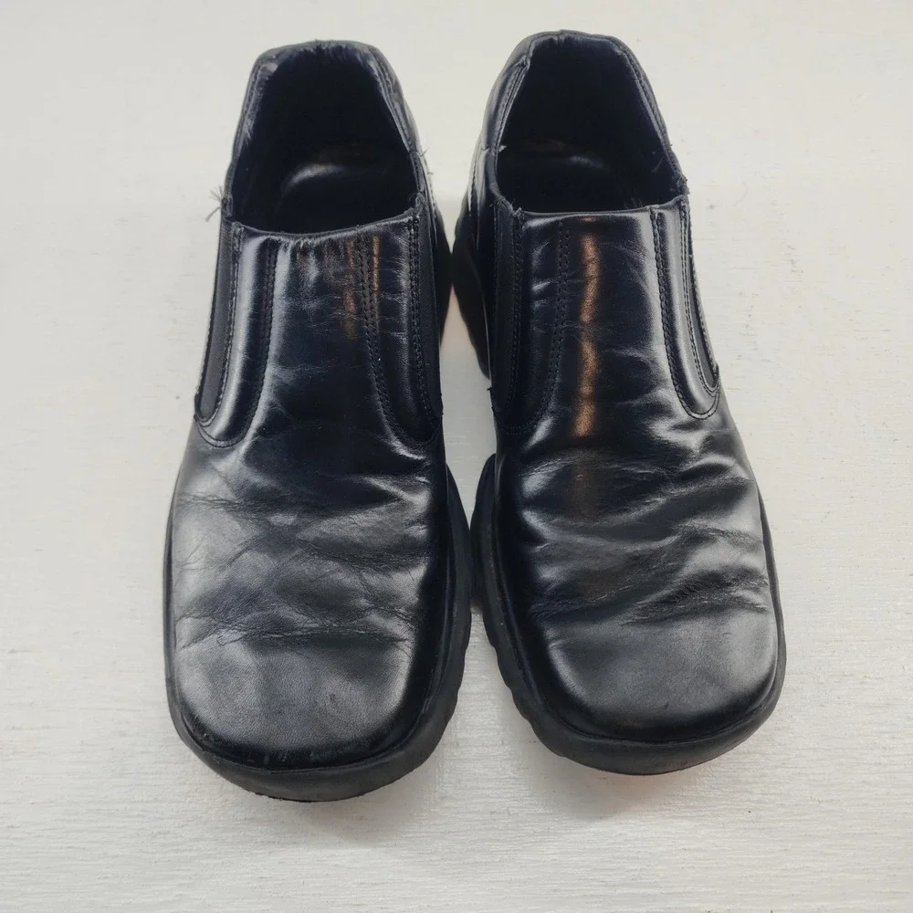 Donald J Pliner Mens Black Leather Slip On Loafers‎ Size 9 M Business Casual